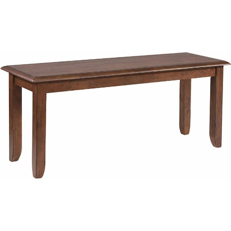 Sunset Trading 42 in. Simply Brook Dining Bench with Solid Wood, Amish Brown DLU-BR-BN-AM